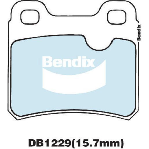 Bendix EURO Brake Pad Set Rear DB1229 EURO+
