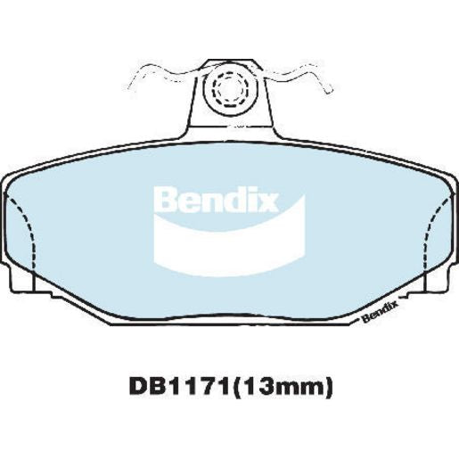 Bendix EURO Brake Pad Set Rear DB1171 EURO+