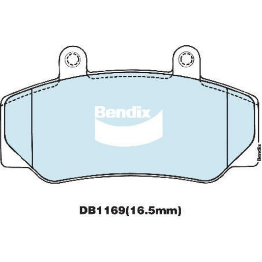 Bendix EURO Brake Pad Set Front DB1169 EURO+