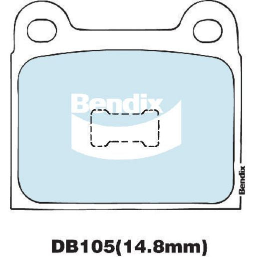 Bendix EURO Brake Pad Set Front DB105 EURO+