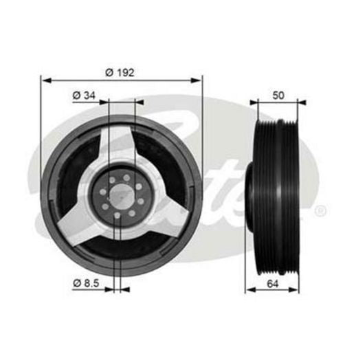 Gates Harmonic Balancer TVD1030
