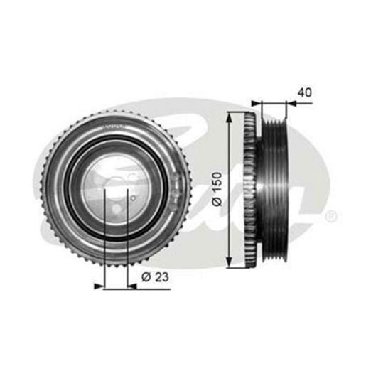 Gates Harmonic Balancer TVD1052