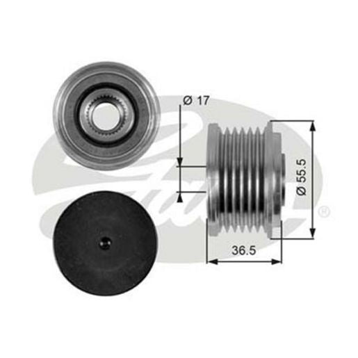 Gates Overrunning Alternator Pulley OAP7049