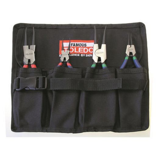 Toledo Circlip Pliers Tool Roll 4 Peice TCPR01
