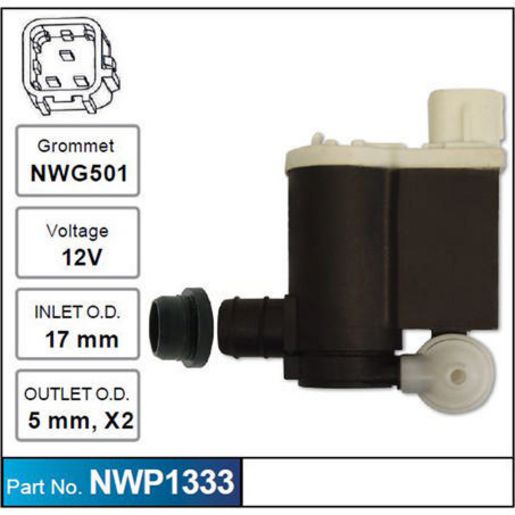 NICE Windscreen Washer Pump NWP1333