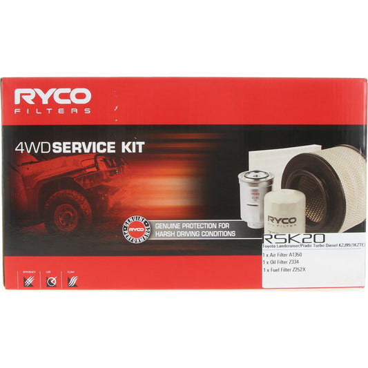Ryco Filter Service Kit 4x4 RSK20
