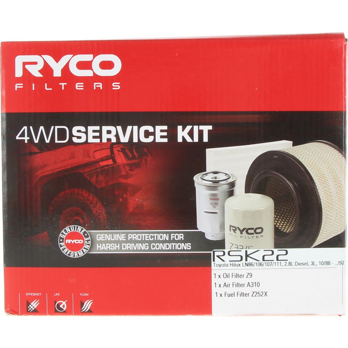 Ryco Filter Service Kit 4x4 RSK22