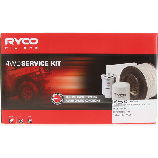 Ryco Filter Service Kit 4x4 RSK23