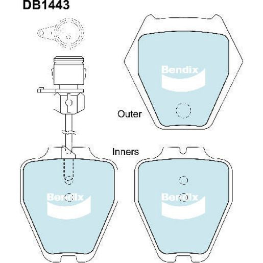 Bosch Blue Line Brake Pad Set Rear DB1106BL