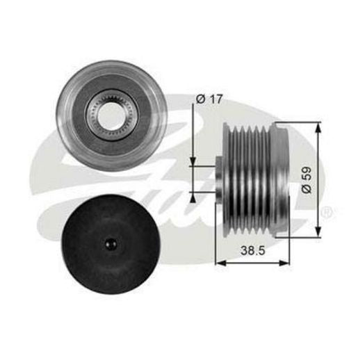 Gates Overrunning Alternator Pulley OAP7063