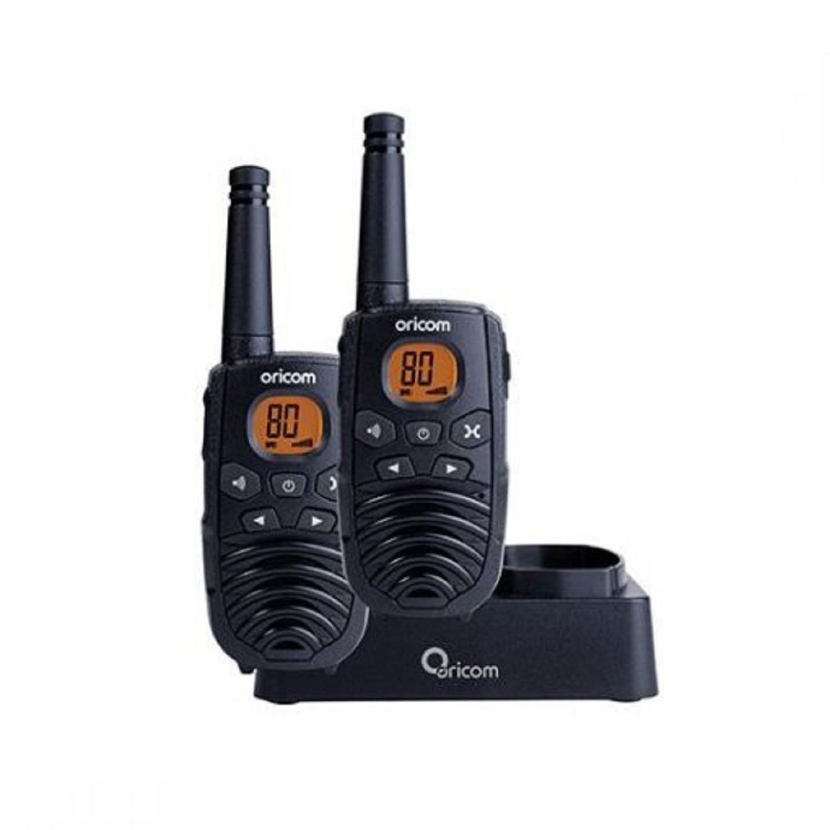 Oricom 1W UHF CB Handheld Radio 80 Channel Twin Pack PMR1290