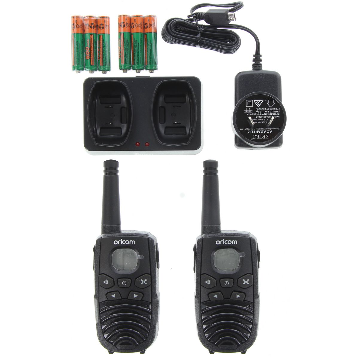 Oricom 1W UHF CB Handheld Radio 80 Channel Twin Pack PMR1290