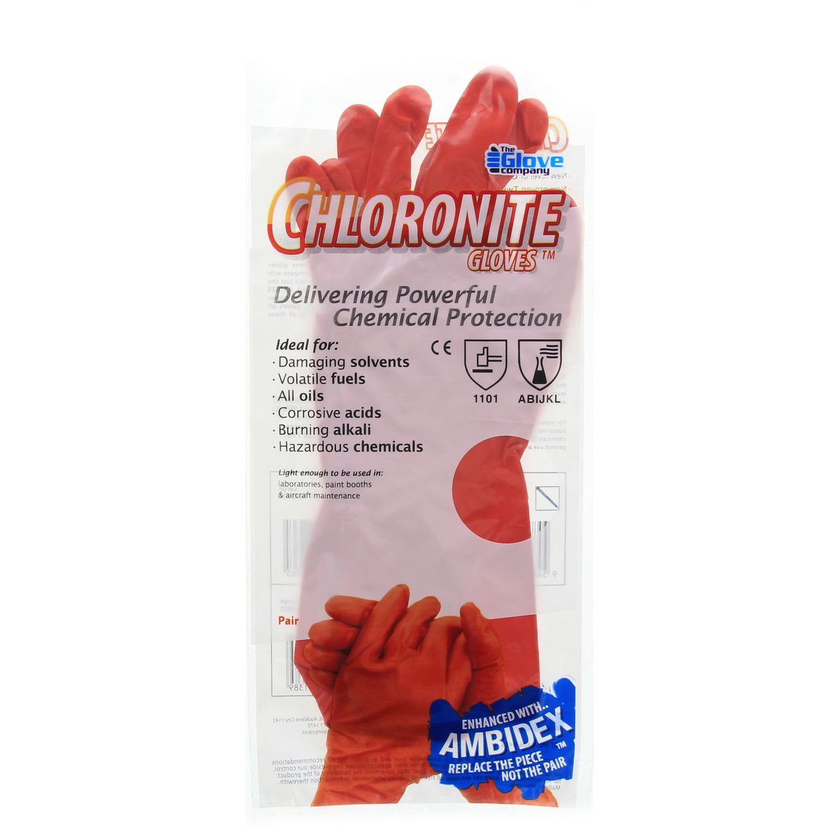 Chloronite Chemical Gloves Red Large 1-Pair 440603