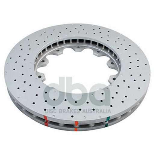 DBA T3 5000 Drilled Dimpled Replacement Brake Rotor Single Front DBA52690.1XDE