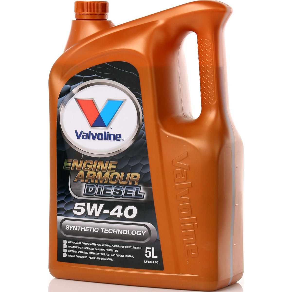 Valvoline Semi Synthetic Engine Armour Diesel Engine Oil 5W-40 5L 1341.05