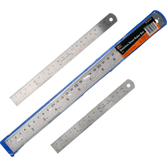 GV Tools Stainless Steel Ruler Set 3 Piece GV154
