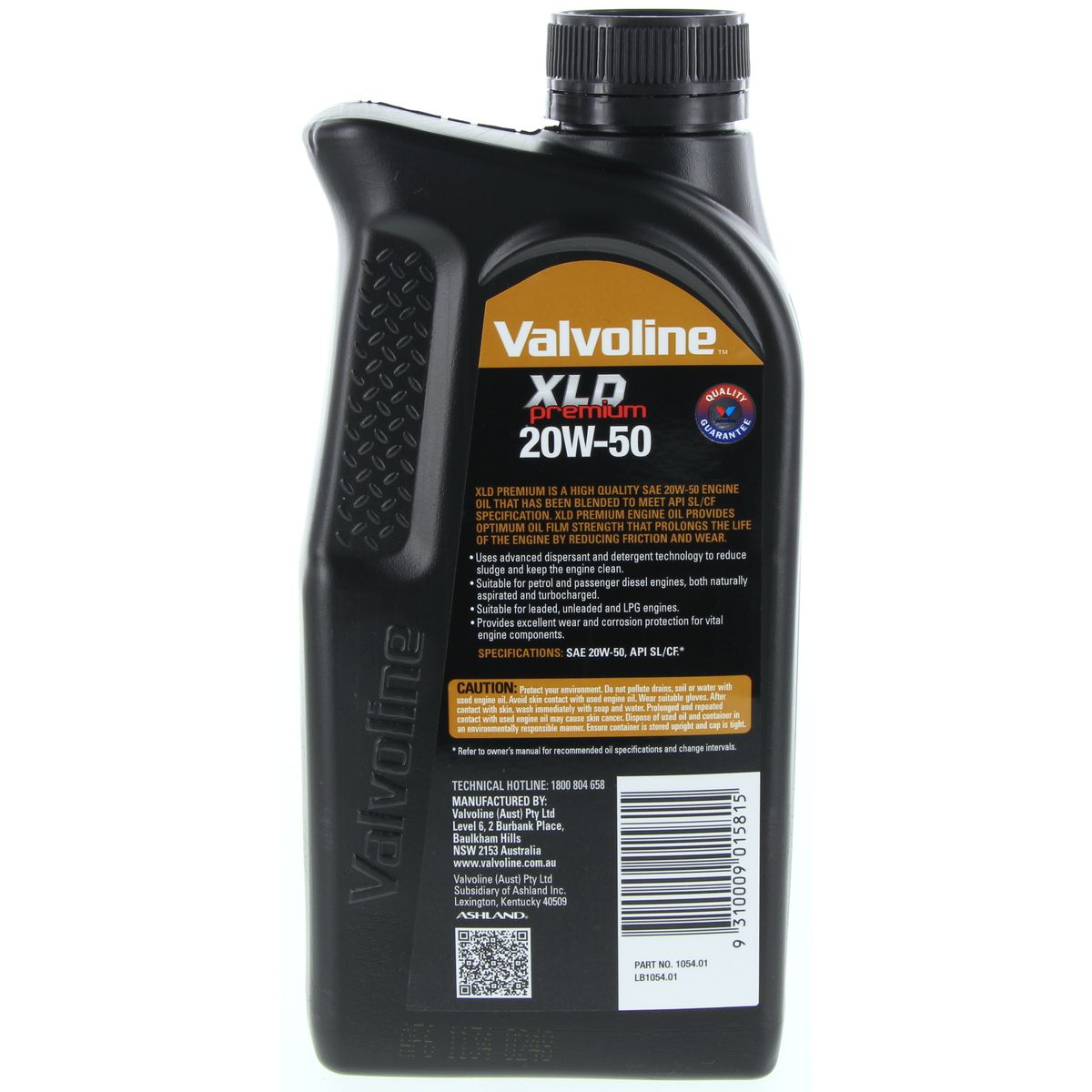 Valvoline Mineral XLD Premium Engine Oil 20W-50 1L 1054.01