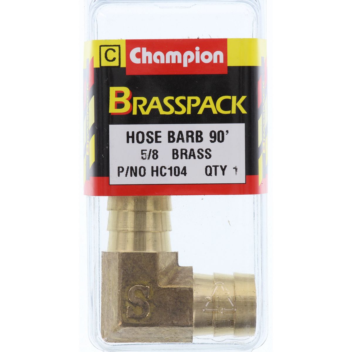 Champion Brass Male 90 Elbow 5/8 Hose HC104
