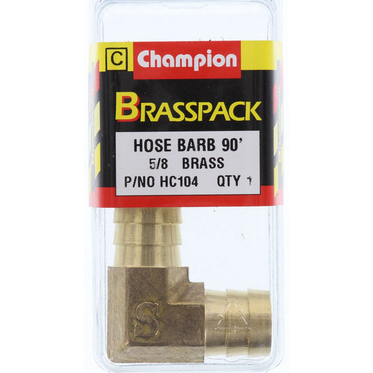 Champion Brass Male 90 Elbow 5/8 Hose HC104