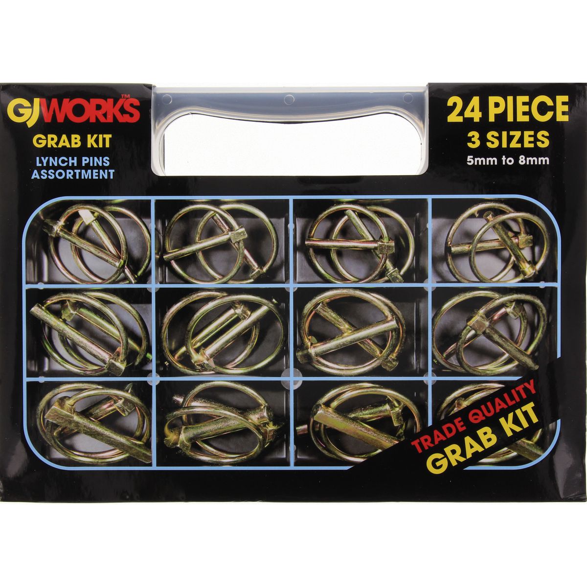 GJ Works Lynch Pins Grab Kit 24pc GKA24