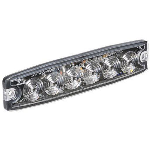 Narva High Powered Low Profile LED Warning Light Red 12-24V 6 x 1W 85214R