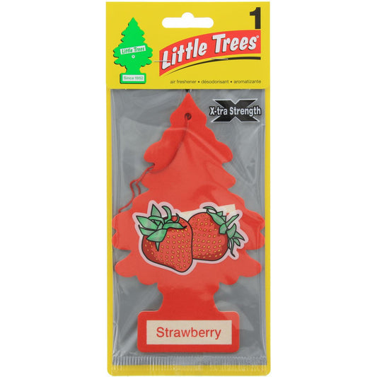 Little Trees Car Air Freshener X-Tra Strength Strawberry Large 1 Pack