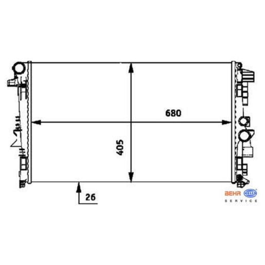 MAHLE Radiator Oe Quality CR608000P
