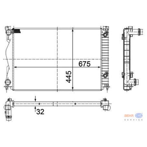 MAHLE Radiator Aluminium/Plastic CR 790 000S