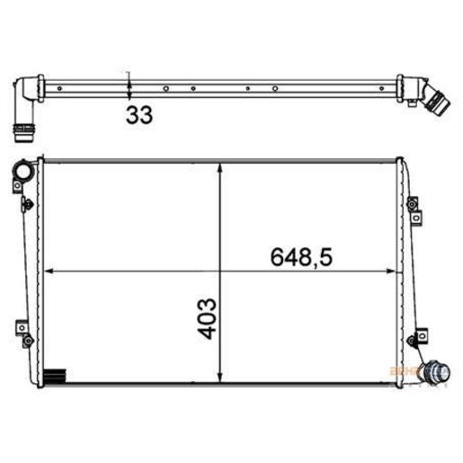 MAHLE Radiator Aluminium/Plastic CR 1203 000S