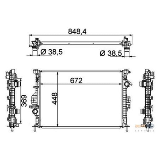 MAHLE Radiator Oe Quality CR1748000S