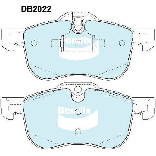 Bendix EURO Brake Pad Set Front DB2022 EURO+