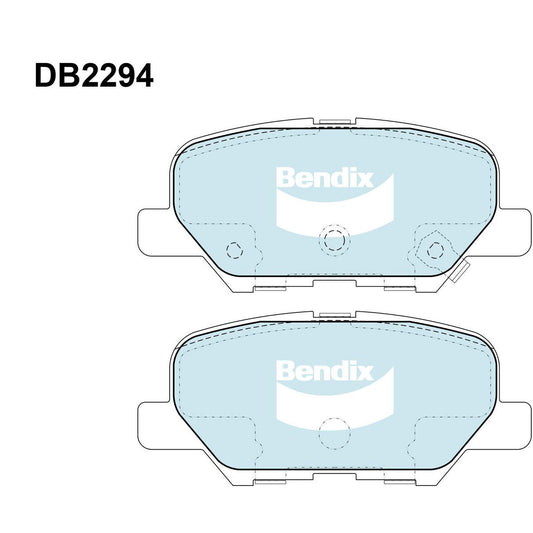 Bendix General CT Brake Pad Set Rear DB2294 GCT