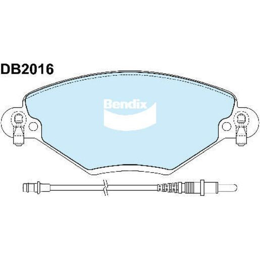 Bendix EURO Brake Pad Set Front DB2016 EURO+