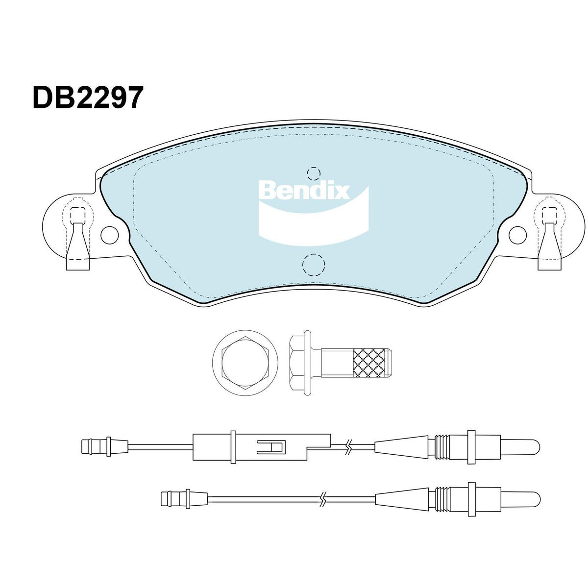 Bendix EURO Brake Pad Set DB2297 EURO+