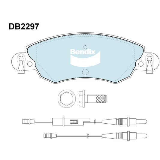 Bendix EURO Brake Pad Set DB2297 EURO+