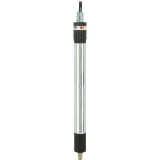GME UHF CB Spring Base Fibreglass Antenna 6.6dB 640mm w/ Elevated Feed Head Black AE4018K