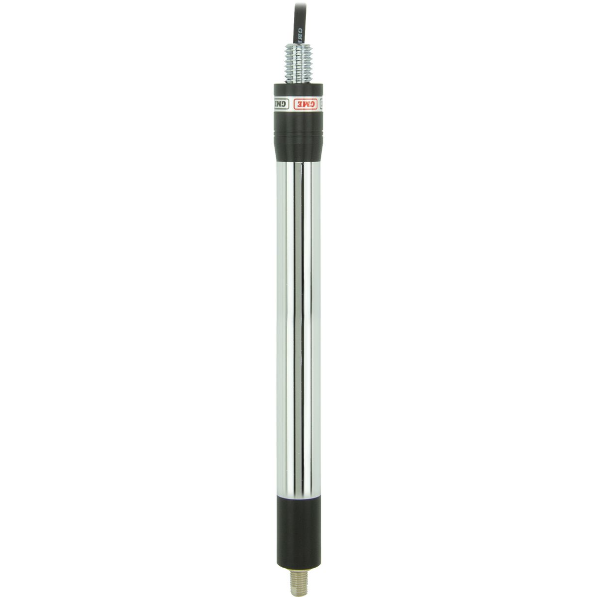 GME UHF CB Spring Base Fibreglass Antenna 6.6dB 640mm w/Elevated Feed Head Black AE4018K2