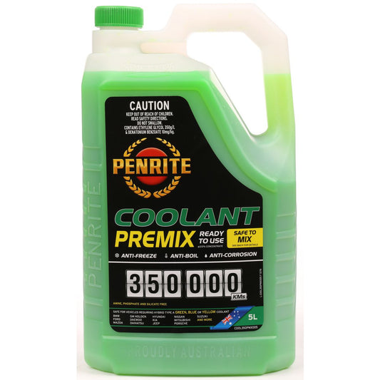 Penrite 350,000km Green Anti-Freeze Coolant Premix 5L