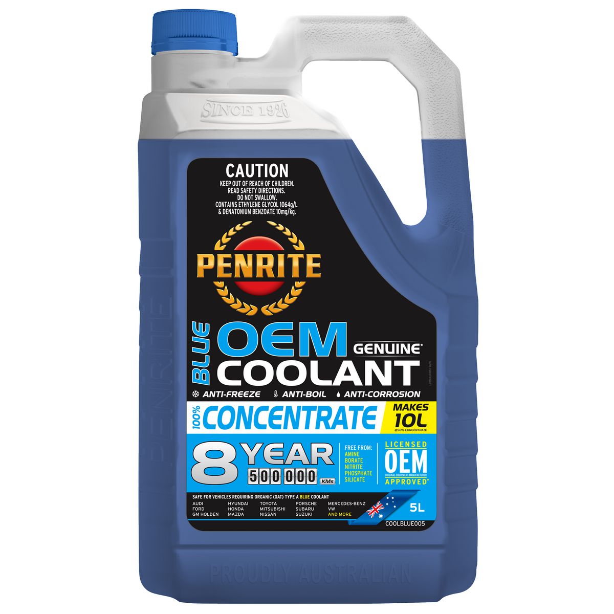 Penrite 7 Year 450,000km Blue Coolant Concentrate 5L
