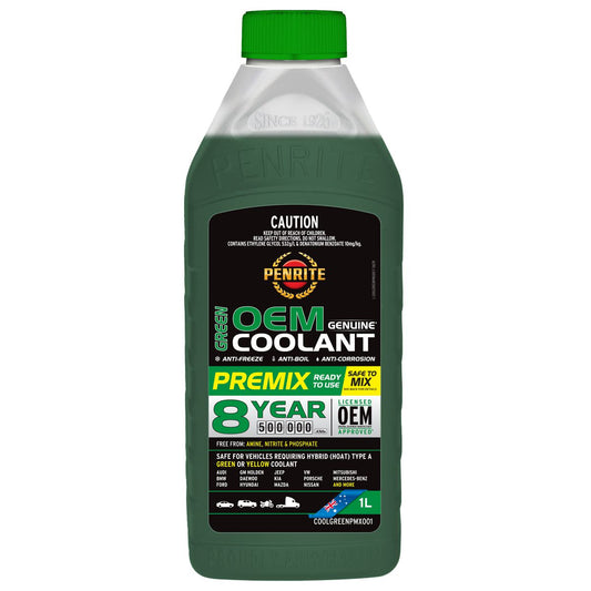 Penrite 7 Year 450,000km Green Coolant Premix 1L