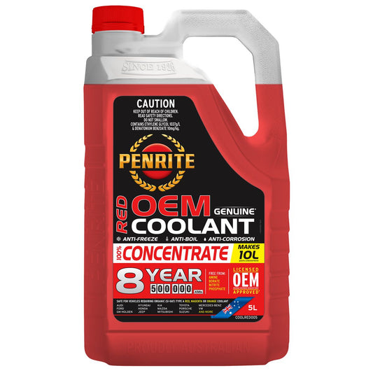 Penrite 8 Year 500,000km Red Coolant Concentrate 5L
