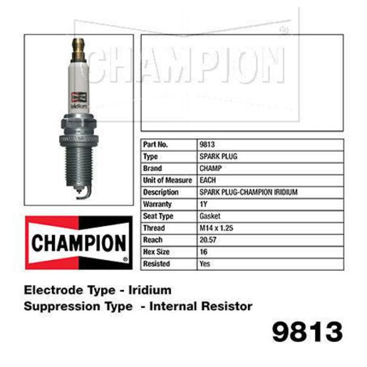 Champion Iridium Spark Plug 9813