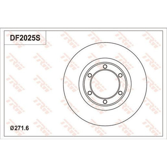 TRW Brake Rotor Single 282mm Front DF2025S
