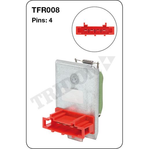 Tridon AC Blower Motor Resistor TFR008