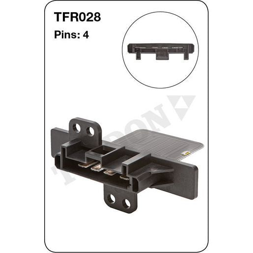 Tridon AC Blower Motor Resistor TFR028