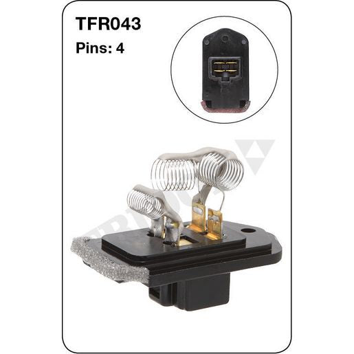Tridon AC Blower Motor Resistor TFR043
