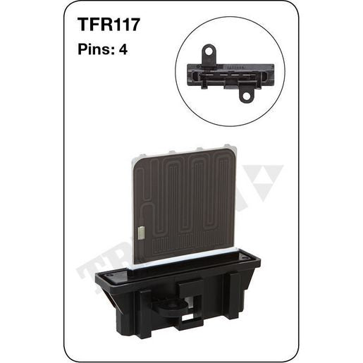 Tridon AC Blower Motor Resistor TFR117