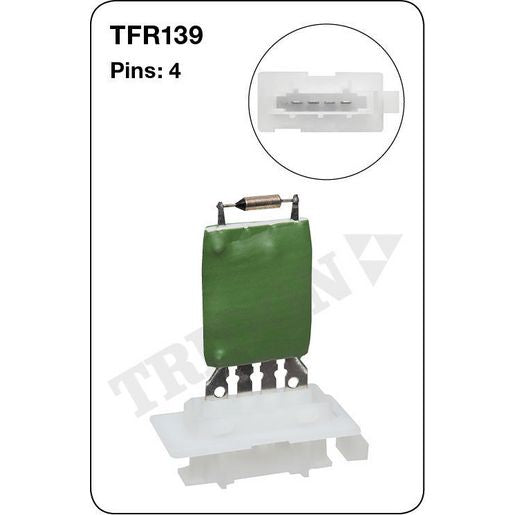Tridon AC Blower Motor Resistor TFR139