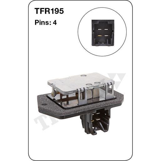 Tridon AC Blower Motor Resistor TFR195