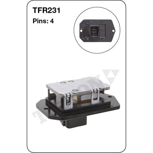 Tridon AC Blower Motor Resistor TFR231